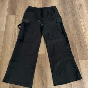 American Stitch Black Baggy String Pants NEW